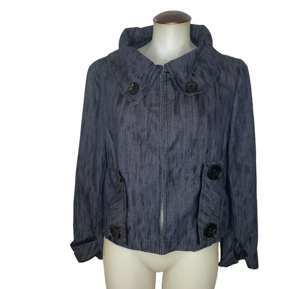 Retro Inspired Denim Jacket 💙 - Picture 1 of 11